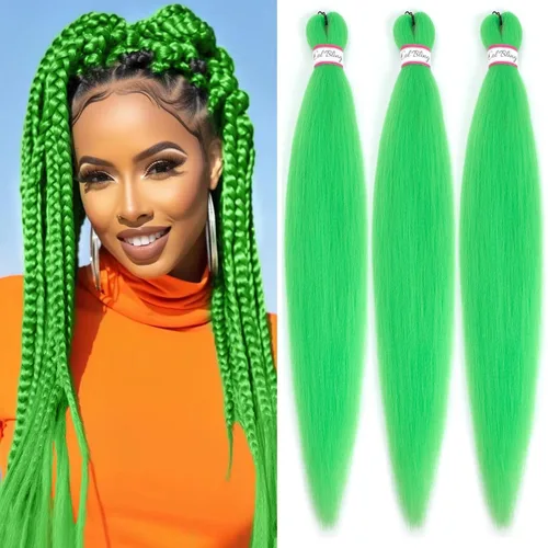 Vista 15 de Col Bling Cabello trenzado preestirado para mujer