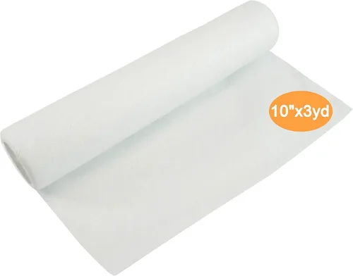 New Brothread Wash Away - Estabilizador de bordado soluble en agua para máquina de bordar, respaldo y acabado de 10" x 3 yardas, peso ligero, corte