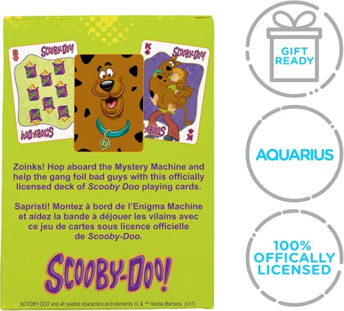 Vista 7 de AQUARIUS Scooby Doo - Baraja de cartas con temática de Scooby Doo para tus juegos de cartas favoritos, mercancía oficial de Scooby Doo y regalo