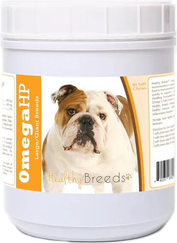 Vista 107 de Healthy Breeds Siberian Husky Omega HP - Masticables suaves para piel y pelaje, 90