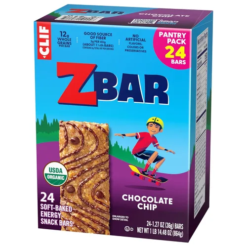 Vista 13 de Zbar – Chip de chocolate – Barras de energía horneadas suaves – Sin OMG – 12 g de granos integrales – Barras de granola orgánicas USDA
