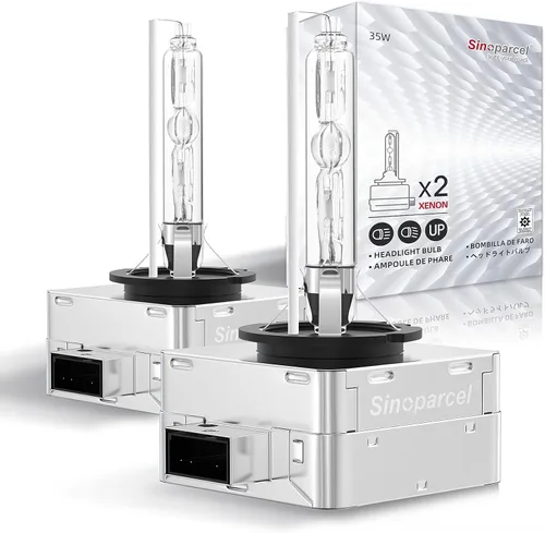 Lámpara de faros Xenon HID D1S D3S - 4300K 6000K 8000K - 2 unidades - Sinoparcel, 6000K 6000 K blanco frío.