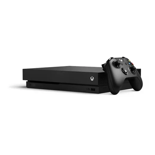 Vista 2 de Consola Microsoft Xbox One X de 1 TB con controlador inalámbrico Xbox One X mejorado HDR Native 4K Ultra HD