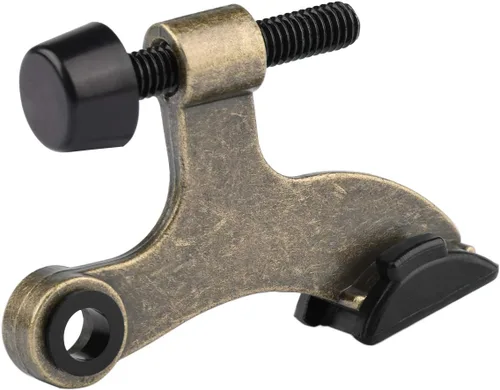 Vista 17 de HOMOTEK Paquete de 2 Topes de Puerta con Pasador de Bisagra de Latón Antiguo, Tope de Puerta Ajustable de Lujo Resistente de 2-1/2"x1-3/4