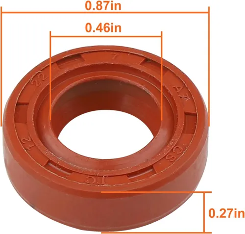 Vista 2 de Sello de aceite para recortadoras Stihl FS91 FS100RX FS110 FS111RX FS111 FS130 FS131 FS310, 10 sellos de aceite.
