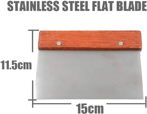 Vista 3 de peicees 2pcs acero inoxidable Wavy & Straight Jabón Moho Molde Cortador de Pastel Herramientas de Corte Set