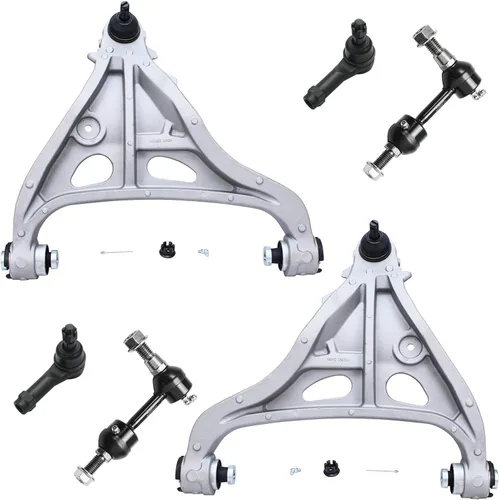 Vista 151 de Detroit Axle - Kit de extremo delantero para Chrysler 300 Dodge Charge 2011-2018 Challenger, 2 brazos de control traseros inferiores, 2 barras