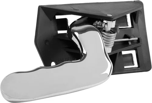 Vista 61 de TRQ Manija de puerta interior delantera izquierda cromada y negra para el lado del conductor compatible con Ford F-150 2012-2014