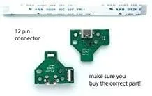 Vista 2 de Tablero del zócalo del puerto de carga USB de 12 pines con el cable de cinta de la flexión para el controlador Sony PS4