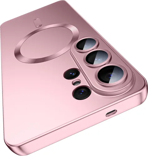 Vista 31 de MAKAVO Funda mate para Samsung Galaxy S22 Ultra, compatible con MagSafe, funda magnética delgada con protector de lente de cámara integrado, carcasa