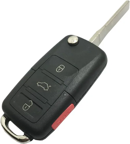 Vista 3 de Carcasa de repuesto para VW Volkswagen Jetta Passat Golf Beetle MK5 Rabbit GTI CC EOS Keyless Entry Flip Key Fob Shell 4 Botones