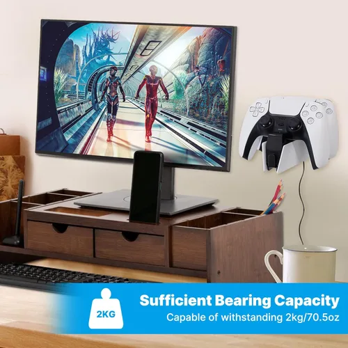 Vista 4 de Wall Mount for PS5 Controller Charger Station, PS5 Wall Mount PS5 DualSense Charging Station Wall Mount for PS5 DualSense Controllers