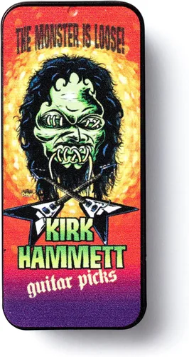 Vista 3 de JIM DUNLOP KH01T088 Kirk Hammett Monster Pick Lata, Surtido, .88mm, 6 Púas/Lata