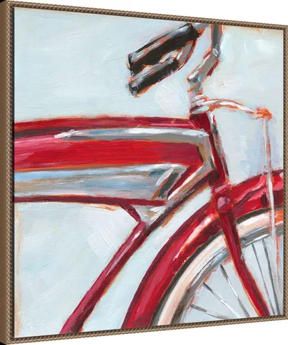 Vista 48 de Amanti Art Framed Canvas Wall Art 16x16 Retro Cycle I by Ethan Harper, Framed Wall Art Canvas, Abstract Artwork, Traditional Decor, Small Poster