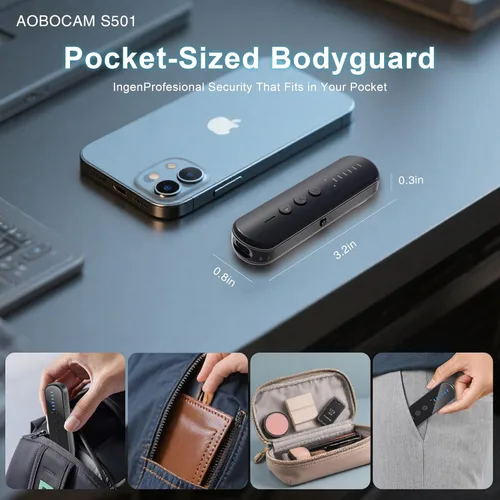 Vista 6 de AOBOCAM Detector de Cámara Oculta Antiespía con 99% de Precisión, Encuentra Rastreadores GPS y Dispositivos de Escucha, Protector de Privacidad