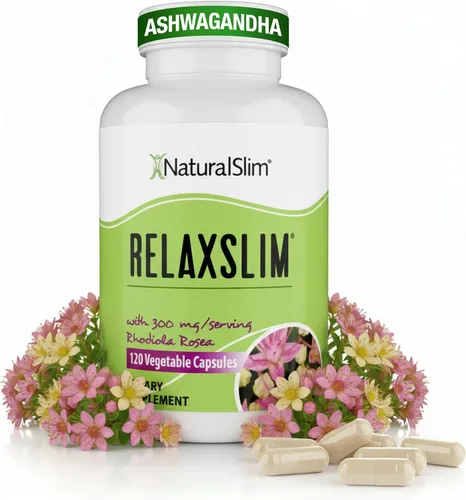 Naturalslim Relaxslim - Potenciador del metabolismo, ayuda a quemar grasa, supresor del apetito y alivio del estrés, fuente de energía natural,