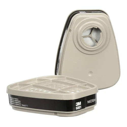 3M Cartucho respirador 6001, 30 pares, ayuda a proteger contra vapores orgánicos, limpieza, pintura, dispensación de productos químicos, limpieza de