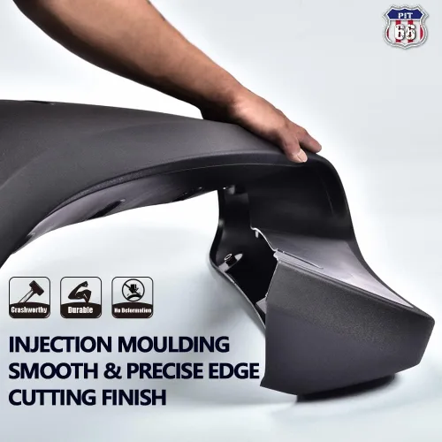 Vista 7 de PIT66 Guardabarros, compatibles con Ford F150 2004-2008 (no para Heritage), juego de 4 bengalas de ruedas estilo texturizado remachadas de bolsillo