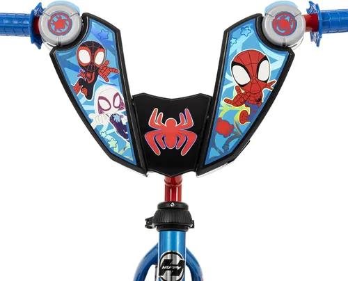 Vista 8 de Huffy Disney and Marvel 12/16 Inch Boys Bikes, Multiple Color Options Azul Spidey y sus increíbles amigos