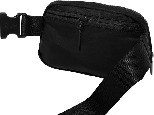 Vista 3 de Lululemon Athletica Everywhere - Bolsa para cinturón, color negro, 7.5 x 5 x 2 pulgadas, Negro -, Riñonera