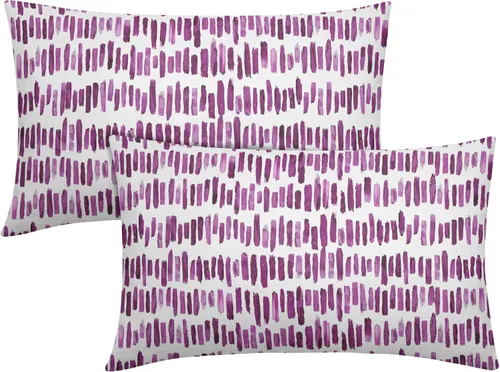 Vista 25 de Juego de 2 fundas de almohada de rayas negras para exteriores, 16 x 16 pulgadas, diseño geométrico de rayas abstractas, algodón y lino, cuadradas