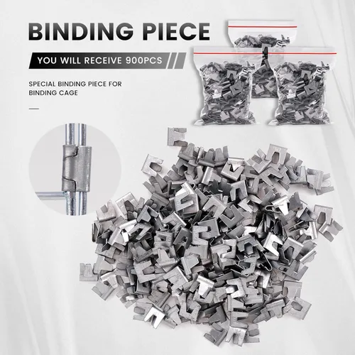 Vista 7 de 900 clips de jaula de alambre con anillo de cerdo, alicates de cerdo para valla de alambre de cerdo, alicates de clip para pájaros, codorniz