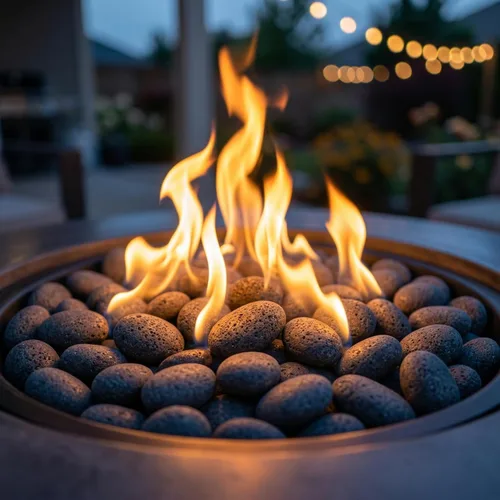 Vista 2 de Midwest Hearth Piedras de lava para chimenea y hoguera de gas (Mediano (1" - 2"))