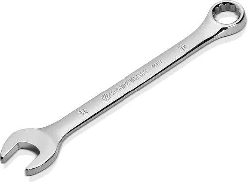 Vista 10 de Powerbuilt Llave combinada métrica de 0.236 in, caja de doble extremo de 12 puntos y extremo abierto, desplazamiento de 15 grados - 644110