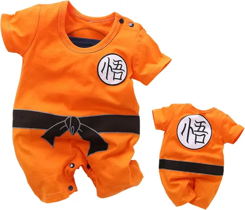 Vista 2 de YFYBaby Paquete de 2 mamelucos de manga corta para niños pequeños de dibujos animados