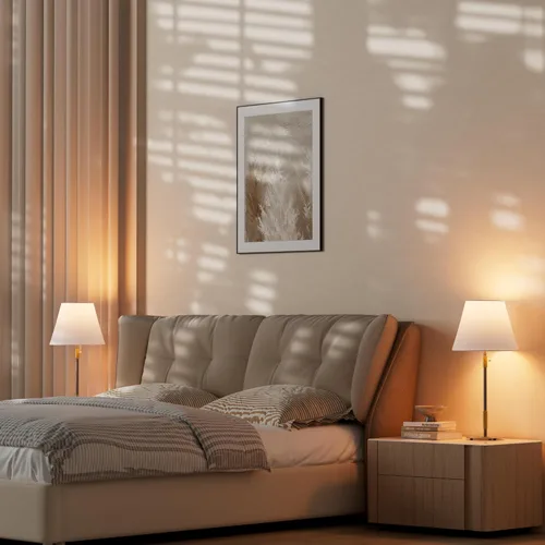 Vista 6 de Juego de 2 lámparas de mesa, modernas lámparas de noche para sala de estar, dormitorio, mesita de noche, lámparas blancas modernas vintage