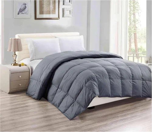 Vista 7 de All American Collection Edredón de plumas de microfibra suave acolchado tamaño Queen ultra suave funda de edredón marrón ultrasuave