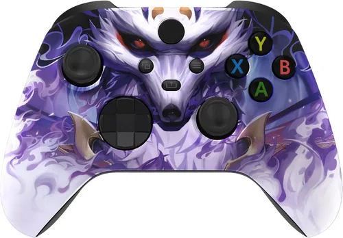 eXtremeRate Custom Shell for Xbox Series X & S Controller - Revitalize Your Controller - Nine-Tailed Fox Replacement Cover Front Housing Cover for