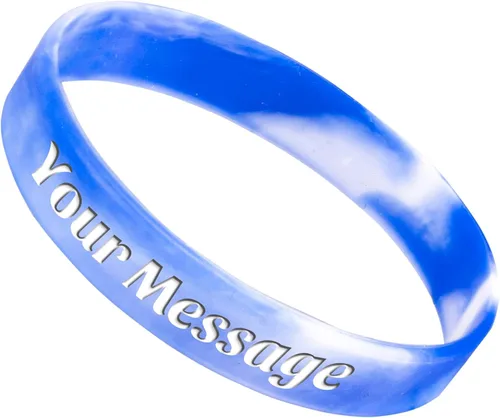 Vista 12 de 50 pulseras de silicona personalizadas para motivación, recuerdos de fiesta, eventos, cumpleaños, conciencia