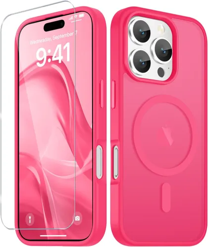 Vista 1376 de Funda para Google Pixel 10 Pro XL, cubierta magnética mate, color negro Fit for MagSafe, Screen Protector included, Shockproof Military Grade