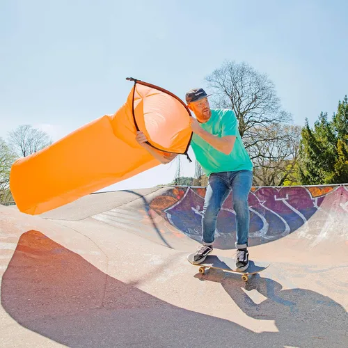 Vista 5 de Fatboy - Tumbona inflable con bolsa de transporte, Lamzac, la versión original. 1 Sofá inflable para uso en interiores o exteriores. Silla de aire