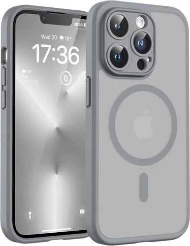 Vista 71 de TOCOL Funda para iPhone 11, compatible con Magsafe, protección completa de cámara, imanes integrados, protección contra caídas, funda translúcida