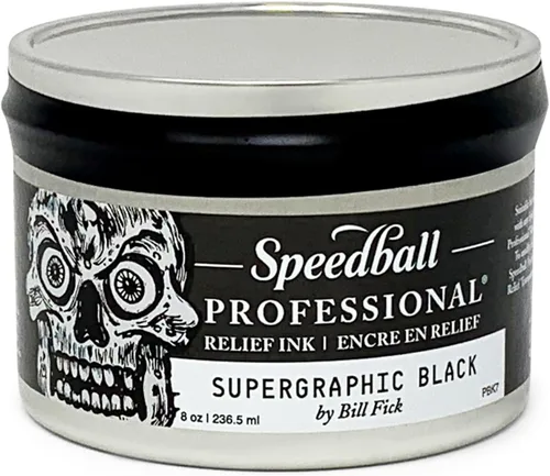 Vista 13 de Speedball Tinta de alivio profesional, azul ultramarino, tubo de 5 onzas