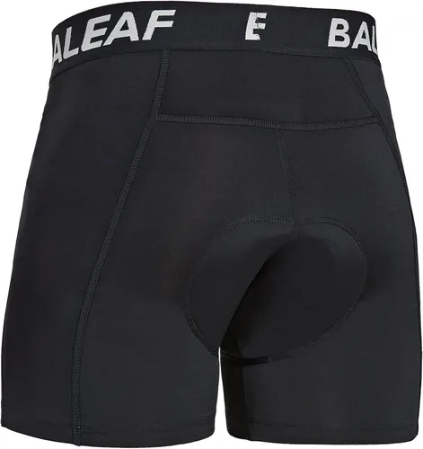 Vista 31 de baleaf Pantalones cortos de ciclismo acolchados 3D para hombre, ropa interior de ciclismo MTB Liner
