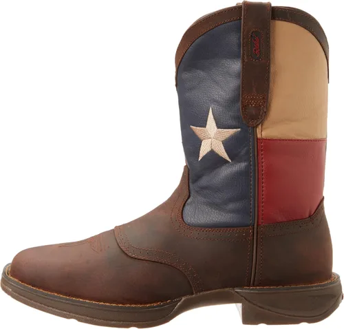 Vista 7 de Durango DB4446 Western - Botas de meter con bandera de 11 pulgadas para hombre, Marrón