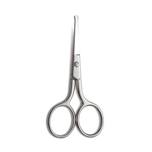 Vista 12 de LIVINGO Tijeras de pelo de nariz prémium de 3.75 pulgadas, cuchillas de seguridad curvadas con punta redondeada para recortar pequeños detalles