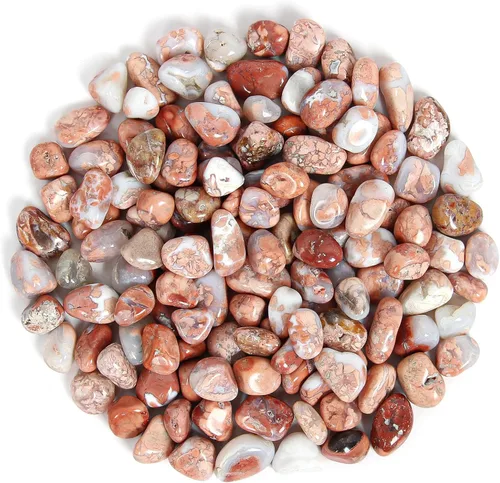 Vista 33 de Chips de cristal de amazonita natural triturado de 1.1 libras, chips de cristales curativos a granel, piedras preciosas de cristal triturado