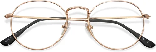 Vista 7 de SOJOS Blue Light Blocking Computer Glasses Round Eyewear Anti Blue Light Lens Preppy Chic SJ5024B