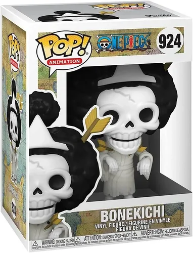 Vista 3 de POP One Piece - Brook [Bonekichi] Funko Pop! Figura de vinilo (paquete con funda protectora compatible con caja Pop Box), multicolor, 3.75 pulgadas