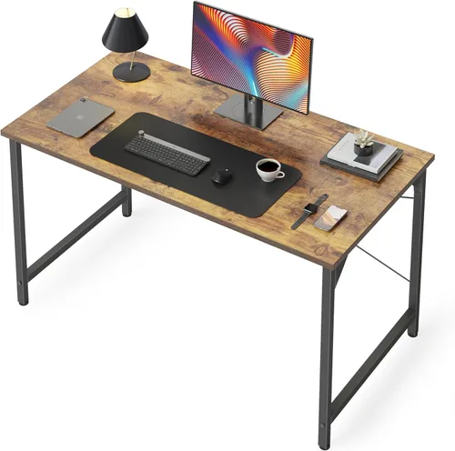 Vista 88 de CubiCubi Escritorio para computadora, escritorio pequeño de oficina en casa de 40 pulgadas, mesa de PC de estilo moderno y simple para el hogar