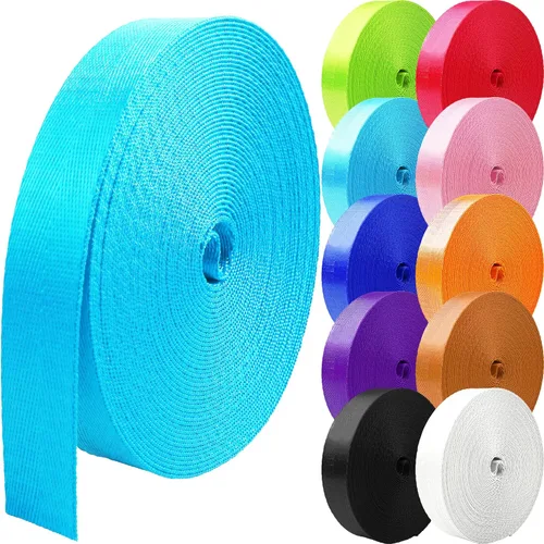 Vista 8 de Correa de nailon de 1 pulgada, 1.5 pulgadas, 2 pulgadas, correa de nailon para cinturón, correas de mochila, 10, 25, 50, 3.3 yardas
