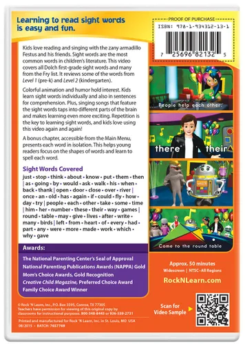 Vista 3 de 1st Grade DVD Collection by Rock N Learn - Phonics Sight Words Addition Subtraction and Life Science