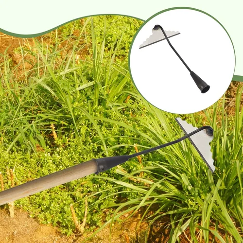 Vista 4 de Generic Garden Hoe Head Handheld Hoe Steel Portable Multipurpose Manual Weeder Gardening Tool for Digging Planting Weeding