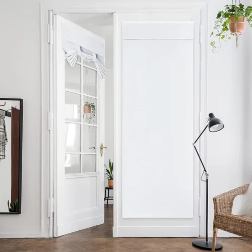 Vista 69 de HOMEIDEAS Cortinas opacas de aula para puerta delantera, cubierta de ventana de puerta de aula, persianas de privacidad con aislamiento térmico