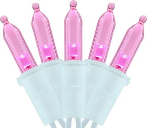 Vista 11 de YULETIME Juego de 200 luces LED de Navidad de color blanco cálido, cable blanco de 66 pies, certificado UL, grado comercial, juego de luces navideñas