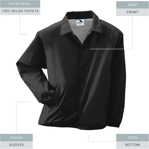 Vista 2 de Augusta Sportswear - Chaqueta de entrenador, de nailon con forro